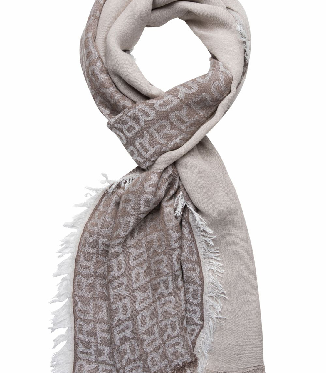 ロゴモチーフストール 詳細画像 サンドベージュ 1